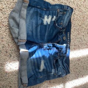 Denim Shorts with Rips
